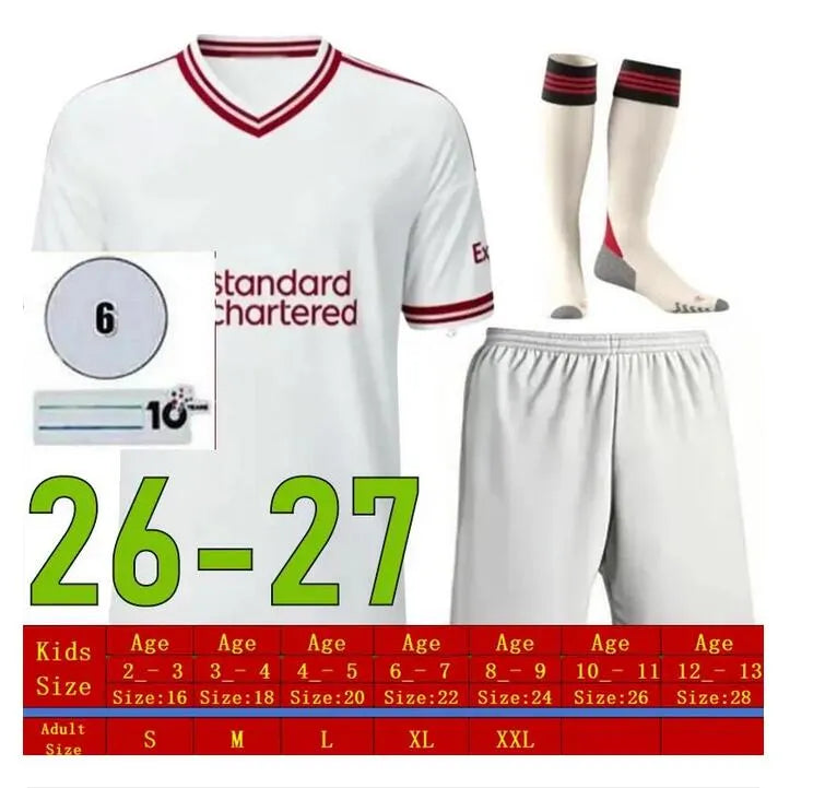 LFC 25 26 27 Liveropool Jersey ISAK WIRTZ EKITIKE M.SALAH VIRGIL Liveropool socc - SitterJersey.com