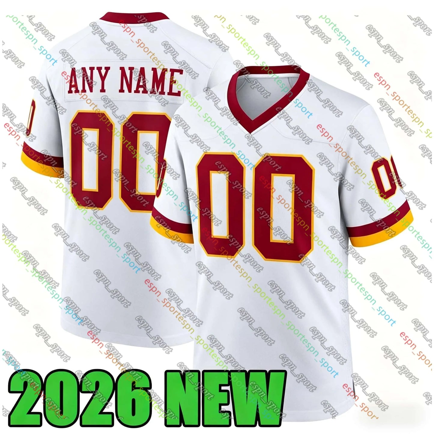 5 Jayden Daniels Terry McLaurin Football Jersey Jacory Croskey-Merritt Mike Sain - SitterJersey.com
