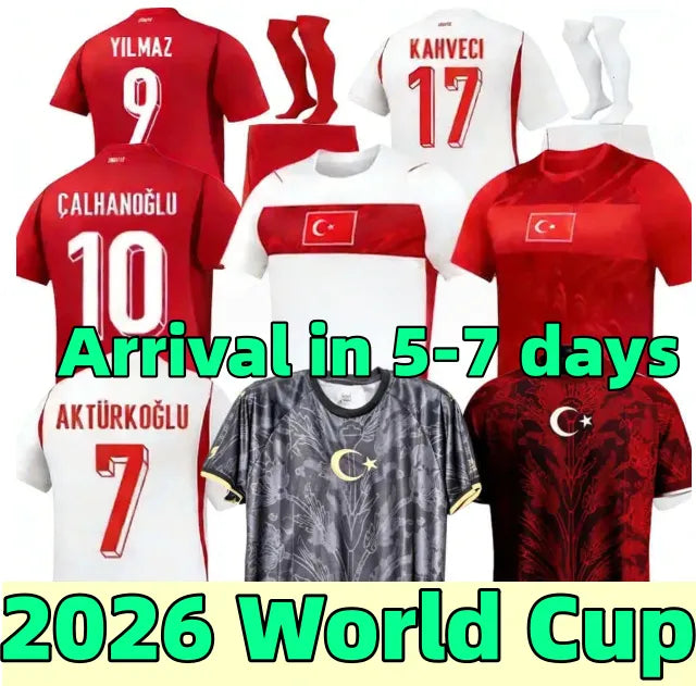 Turkey Jersey 2026 World Cup Turkey Soccer Jersey ARDA GULER DEMIRAL Kokcu 26 27 - SitterJersey.com