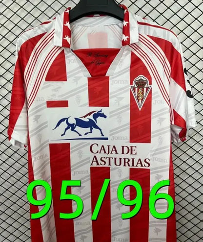 4XL 26 27 Sporting de Gijon Soccer Jerseys 84 86 94 95 96 01 02 08 Retro David V - SitterJersey.com