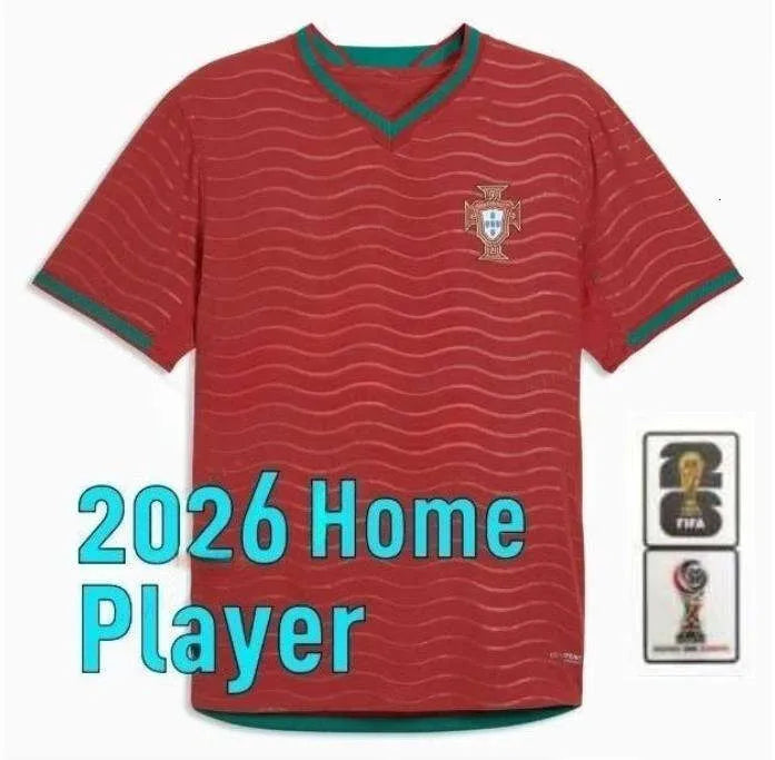 Portugal 2026 World Cup Jersey Portugal Jersey 2026 World Cup Soccer Jerseys Portuguesa Ronaldo JOAO FELIX BERNARDO B. FERNANDES PEPE 26 27 Maillot Portugal Football Shirt Team Men Kids Kit Top - SitterJersey.com