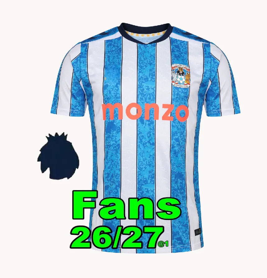 Coventry City 26 27 Soccer Jerseys VAN EWIJK Home AWAY THIRD Sheaf Gyokeres Godd - SitterJersey.com