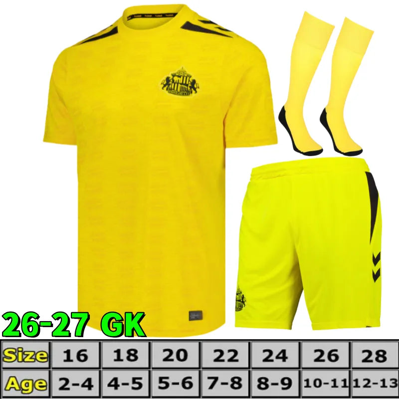 2026-27 sunderland Soccer JerseyS Home away third 25/26 RED BLACK KIDS s STEWART - SitterJersey.com