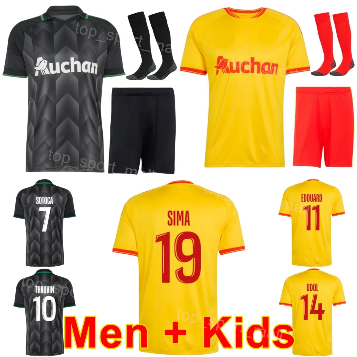 RC Lens 26 27 soccer jersey 2026 2027 SOTOCA SANGARE THAUVIN GUILAVOGUI jerseys  - SitterJersey.com