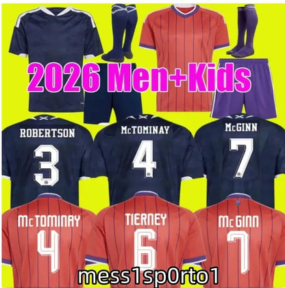 scotland football shirt 2026 World Cup ROBERTSON McTominay Soccer Jerseys 26 27  - SitterJersey.com