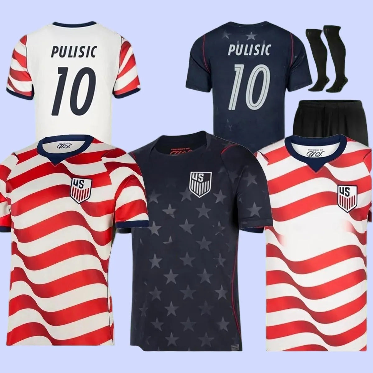 usa jersey 2026 worldcup Usa Soccerjersey 2026 World Cup PULISIC BALOGUN Footbal - SitterJersey.com
