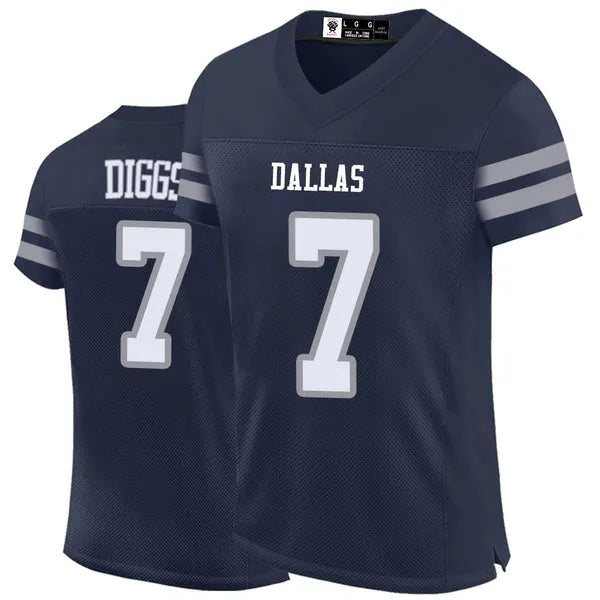 88 Lamb Parsons Prescott Diggs Aubrey 2024 Football Jerseys Ferguson Rush Stauba - SitterJersey.com