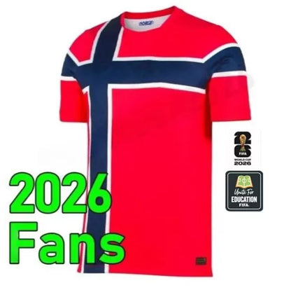 Uruguay Soccer Jersey 2026 4XL Norway Jersey 2026 HAALAND World Cup Soccer Jerseys SORLOTH NUSA AASGAARD HORN MYHRE DONNUM RYERSON MOLLER WOLFE AJER STRAND Norway Kit Home Away Football Shirt - SitterJersey.com