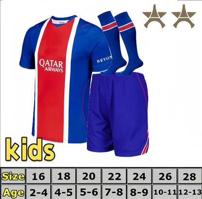 Psge jersey 26 27 DEMBELE HAKIMI BARCOLA NEVES ZAIRE EMERY DONNARUMMA MARQUINHOS - SitterJersey.com