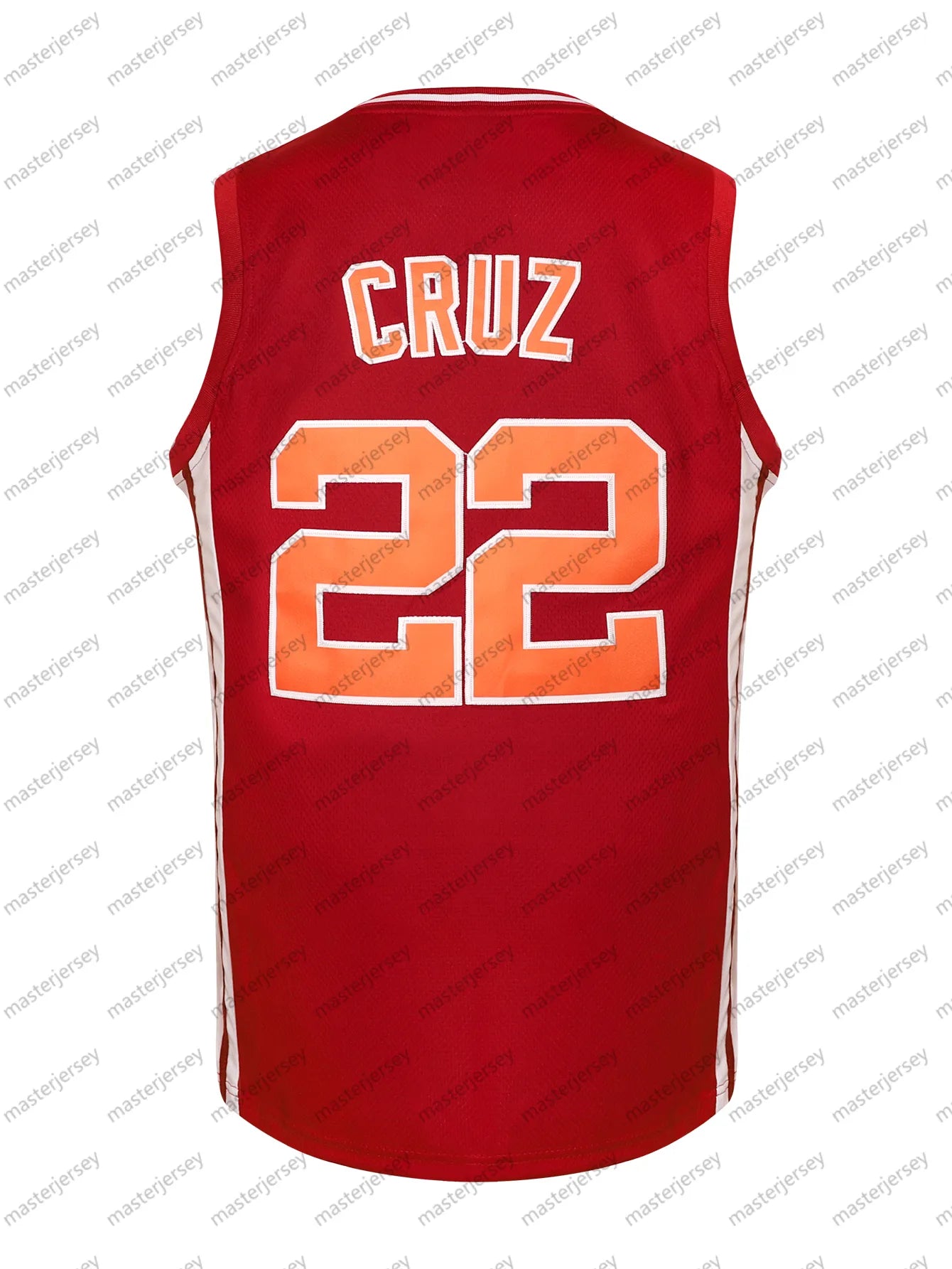 #22 CRUZ RICHMOND Men's Basketball Jersey Sweatshirt - Embroidered Movie Mesh Le - SitterJersey.com