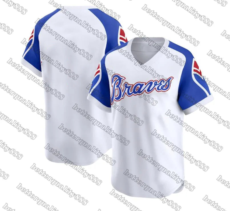 All-Star USA250 250th Ronald Acuna Jr. Braves Baseball Jersey 1 Ozzie Albies Spe - SitterJersey.com