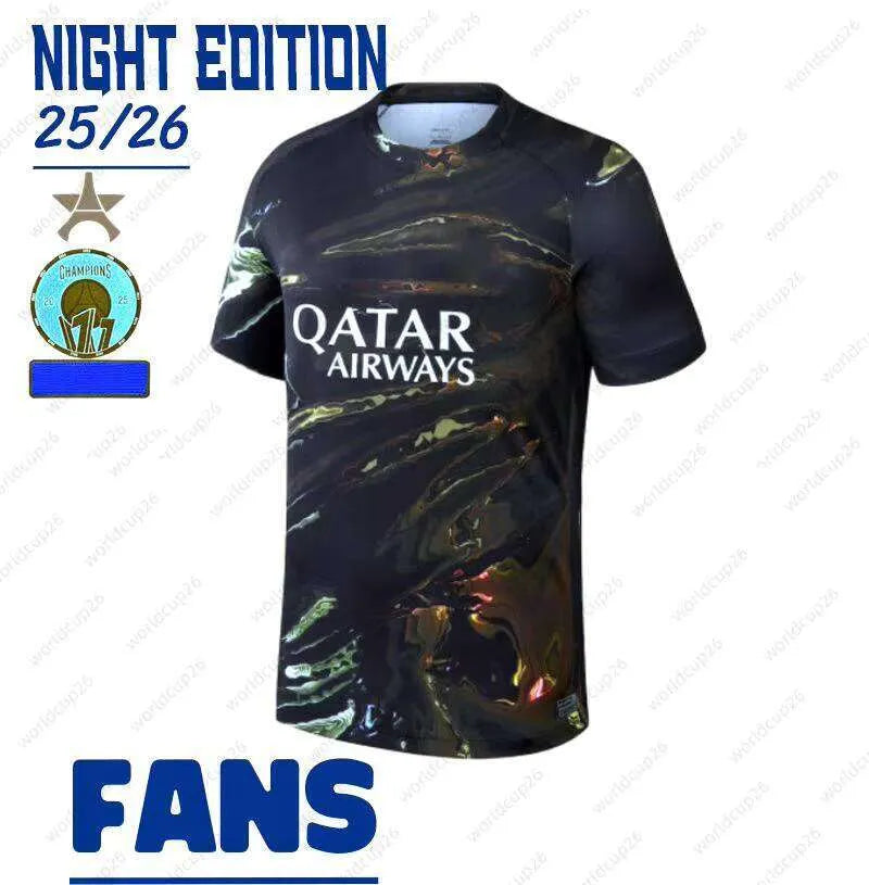 25/26 Season 1:1 Soccer Football Jersey Outdoor Sports Shirt Dembele Doue Kvarat - SitterJersey.com