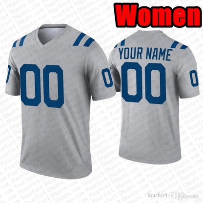 Tyler Warren Daniel Jones Football Jersey Jonathan Taylor Ahmad Sauce Gardner Ri - SitterJersey.com