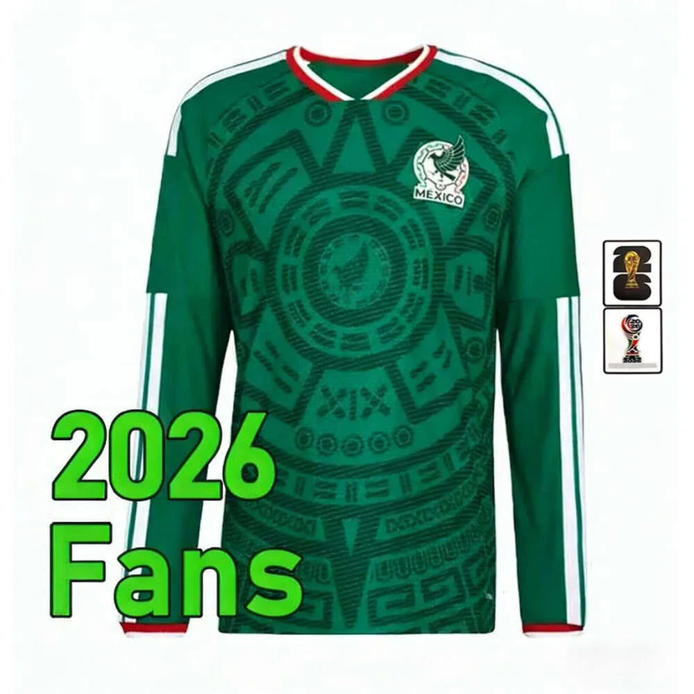 Mexico 2026 World Cup RAUL CHICHARITO Soccer Jersey 26 27 H LOZANO Kids Kit Foot - SitterJersey.com