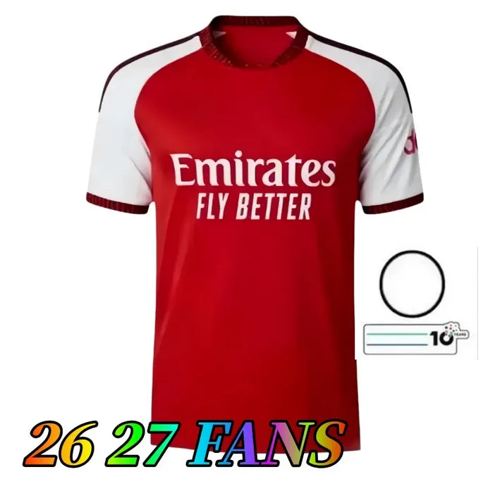 26 27 SMITH ROWE SAKA soccer jerseys Fans Player MARTINELLI TIERNEY 2025 2026 RI - SitterJersey.com