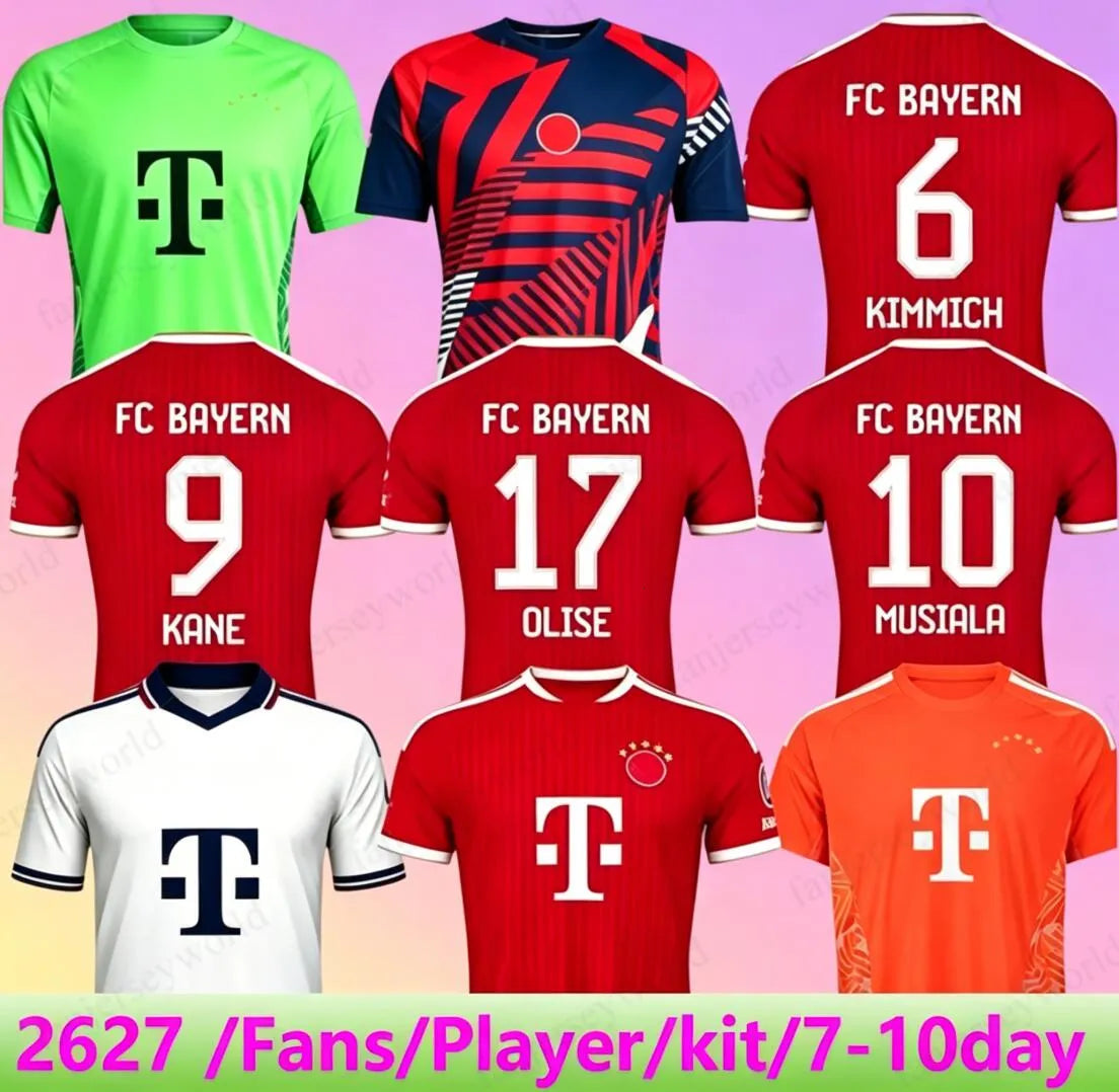 26 27 MUSIALA OLISE KANE LUIS DIAZ soccer jerseys PAVLOVIC SANE football shirt G - SitterJersey.com