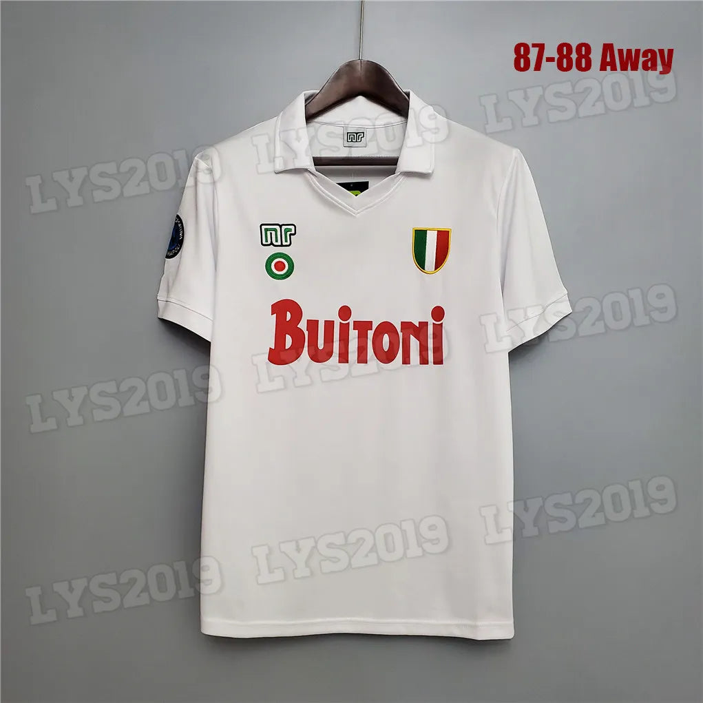 1987 1988 Retro Soccer Jerseys 87 88 Coppa Italia SSC Naples Maradona 10 Vintage - SitterJersey.com