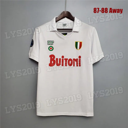 1987 1988 Retro Soccer Jerseys 87 88 Coppa Italia SSC Naples Maradona 10 Vintage - SitterJersey.com