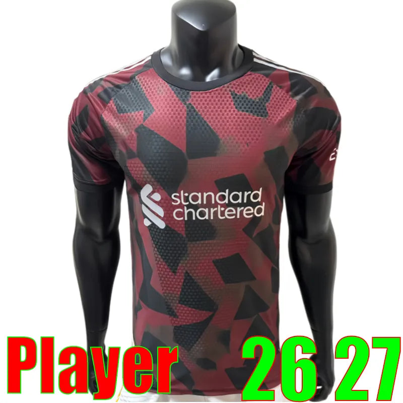 Liveropool Jersey 26 27 SZOBOSZLAI LFC ISAK WIRTZ EKITIKE M.SALAH VIRGIL soccer  - SitterJersey.com