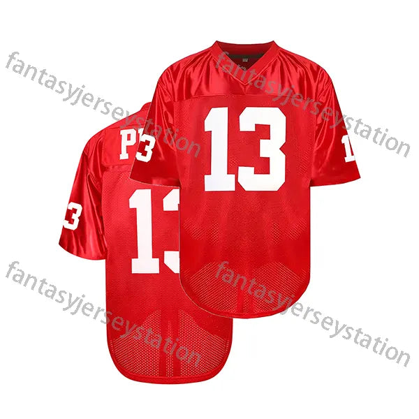 IN STOCK Men's 95 Football Movie Jersey Red Hennessy Queens Bridge Football Jers - SitterJersey.com