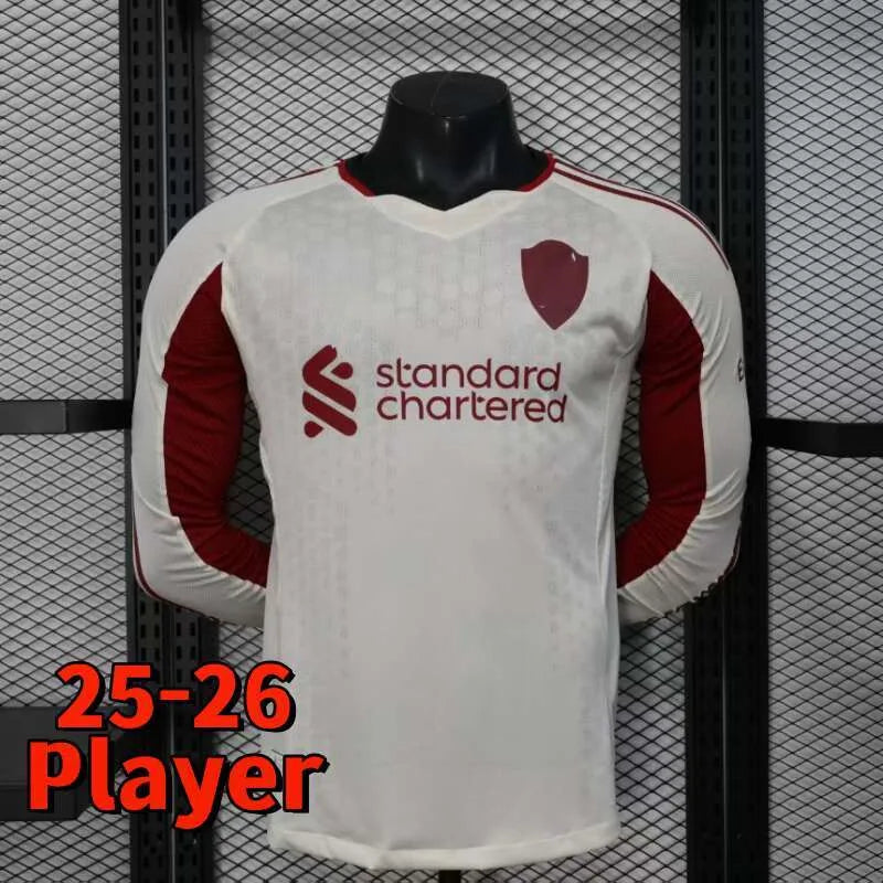 25 26 27 liverpool Wirtz SALAH football shirt Ekitike MAC ISAK ALLISTER Kerkez G - SitterJersey.com