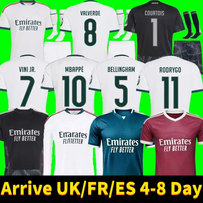 MBAPPE Soccer Jerseys BELLINGHAM chandal VINI JR Children Football Shirt Top Val - SitterJersey.com