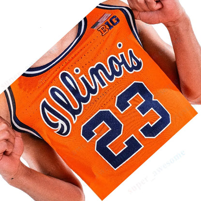 2 Andrej Stojakovic Illinois Fighting Illini Basketball Jersey Tomislav Ivisic K - SitterJersey.com