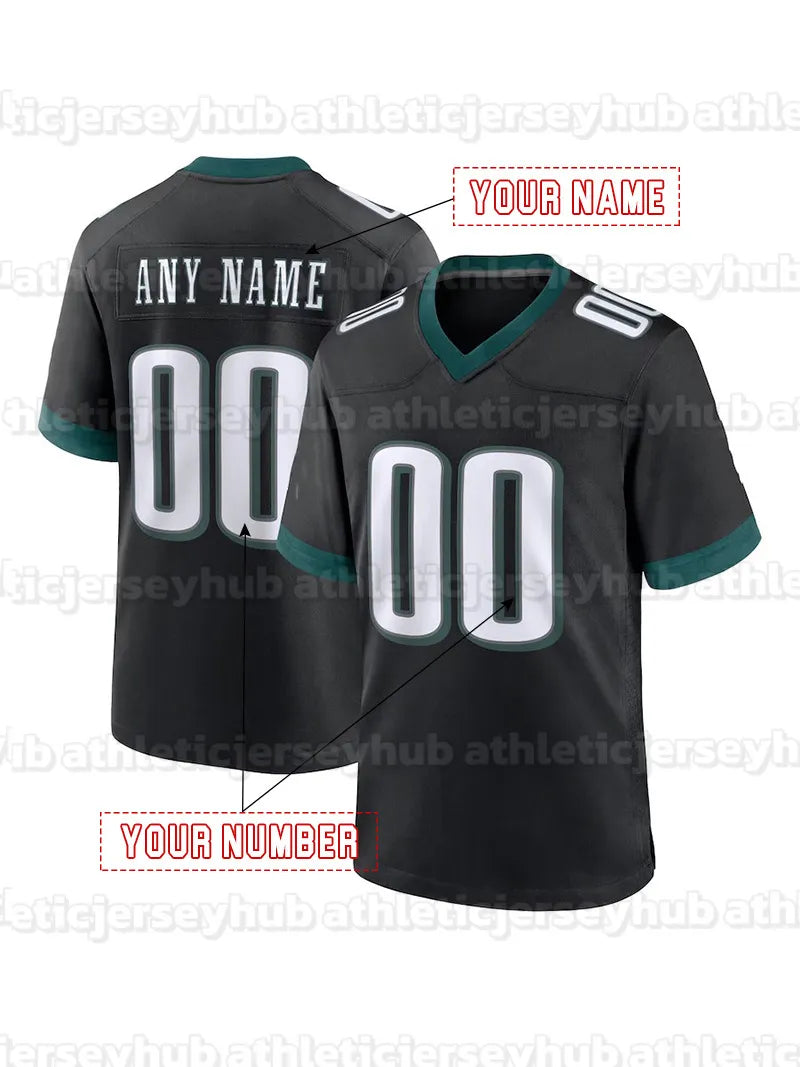 Custom Football Jersey Hurts McKee Pickett Barkley Brown Kelce Gainwell Shipley  - SitterJersey.com