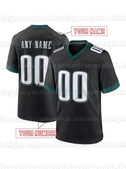 Custom Football Jersey Hurts McKee Pickett Barkley Brown Kelce Gainwell Shipley  - SitterJersey.com