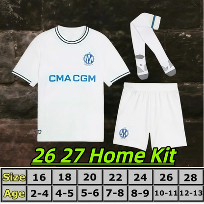 26 27 Maillot Marseille 2027 OM Monumentale Soccer Jerseys GREENWOOD RULLI BALER - SitterJersey.com