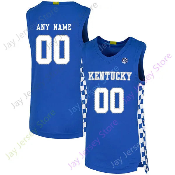 Kentucky Wildcat Basketball Jersey College 1 Denzel Aberdeen 00 Otega Oweh 5 Col - SitterJersey.com