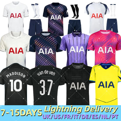 26 27 tottenham soccer jerseys MADDISON home SON MADDISON VICARIO KUDUS VAN DE V - SitterJersey.com