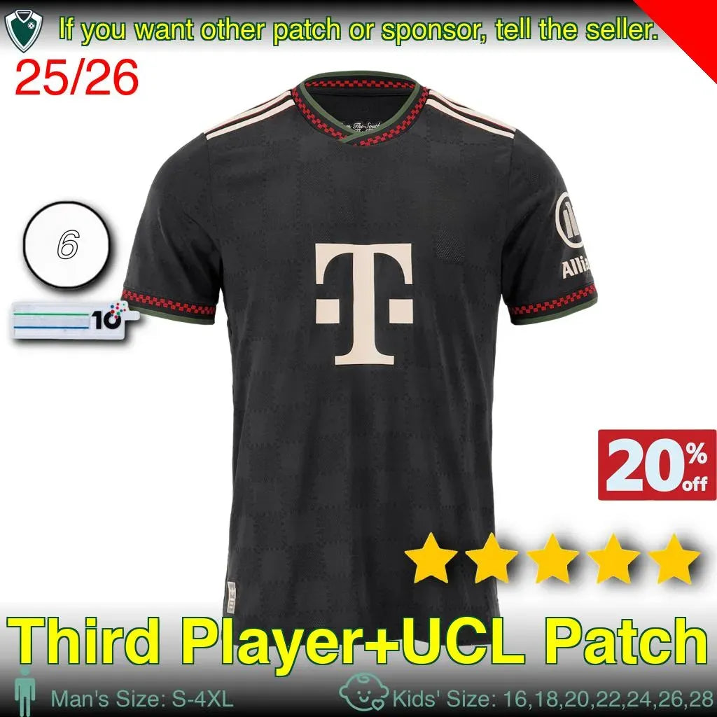 26 27 MUSIALA OLISE KANE LUIS DIAZ soccer jerseys PAVLOVIC SANE football shirt G - SitterJersey.com