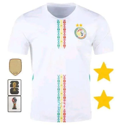 2 Star Senegal Soccer Jerseys 2025 2026 National Team SARR P.M.SARR N.JACKSON DI - SitterJersey.com