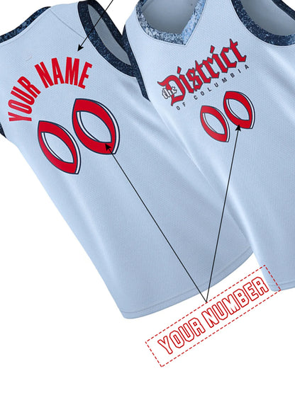 Custom 4 AJ Dybantsa Basketball Jerseys Trae Young Anthony Davis Alex Sarr Bub C - SitterJersey.com