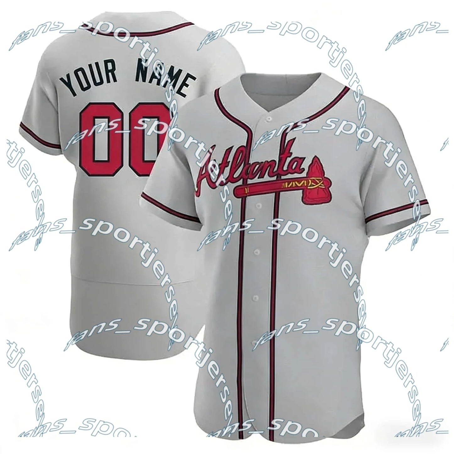 AtlantaBraves USA 250 Fourth of July Stadium Jersey Ronald Acuna Jr. Austin Rile - SitterJersey.com