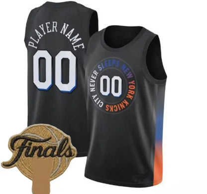 Custom Jalen Brunson Karl Anthony Towns Basketball Jerseys Josh Hart Mikal Bridg - SitterJersey.com