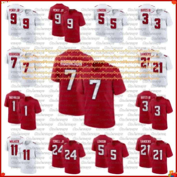 New AtlantaS Falconss jersey Michael Penix Jr Bijan Robinson Football Jersey Tua - SitterJersey.com