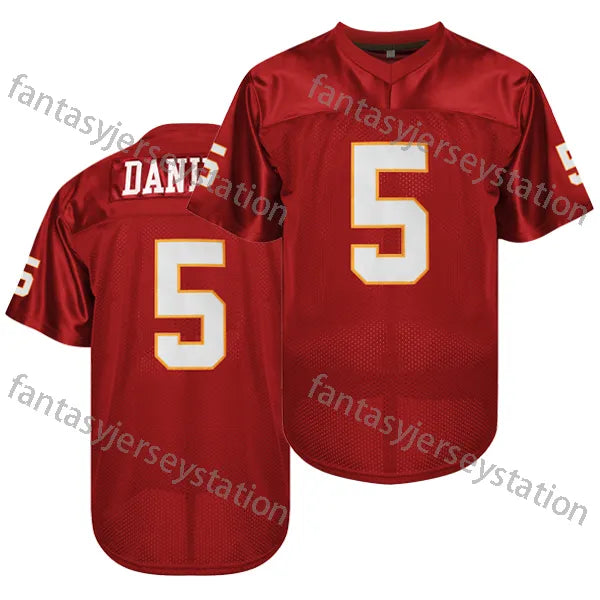 IN STOCK Men's 95 Football Movie Jersey Red Hennessy Queens Bridge Football Jers - SitterJersey.com