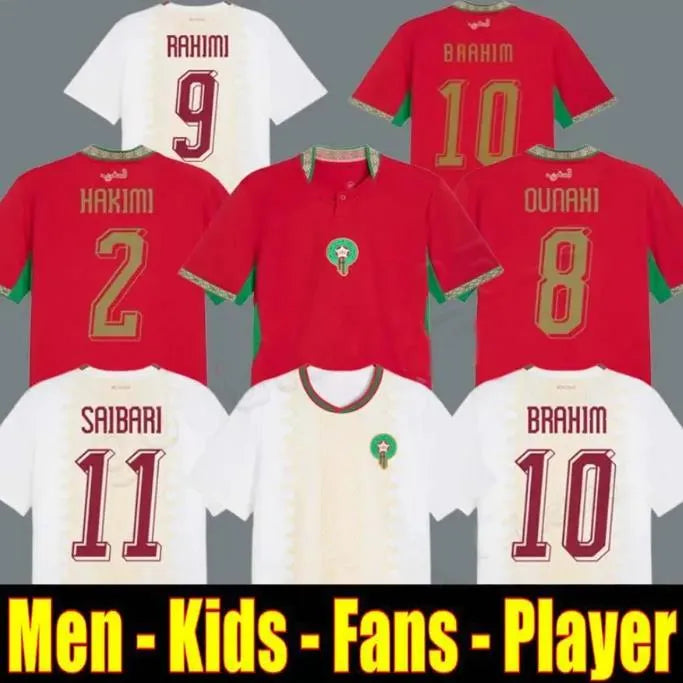 Morocco Jersey 2026 Morocco Jersey World Cup 2026 Maillot Maroc Soccer Jerseys National Team HAKIMI BRAHIM OUNAHI SAISS ZIYECH Y.EN NESYRI 26 27 Special Football Shirts Tops Kids Kits - SitterJersey.com
