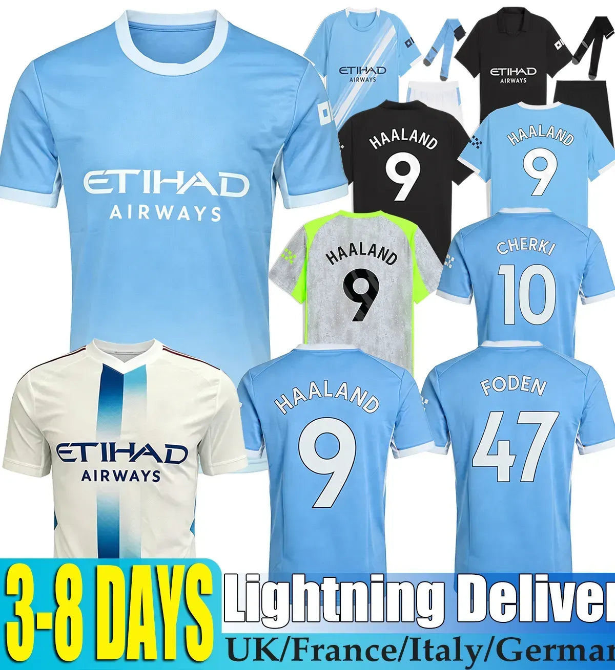 26 27 ManchesterS City Soccer Jerseys 2026 2027 Man City Fans Player Men Kids Ki - SitterJersey.com