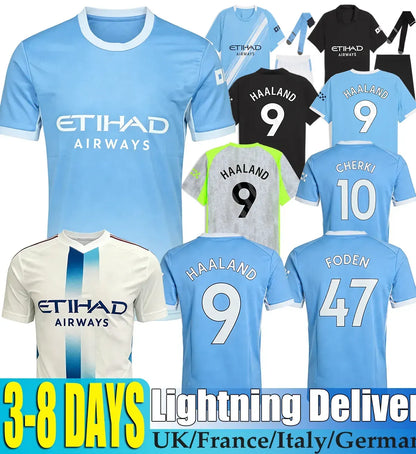 26 27 ManchesterS City Soccer Jerseys 2026 2027 Man City Fans Player Men Kids Ki - SitterJersey.com