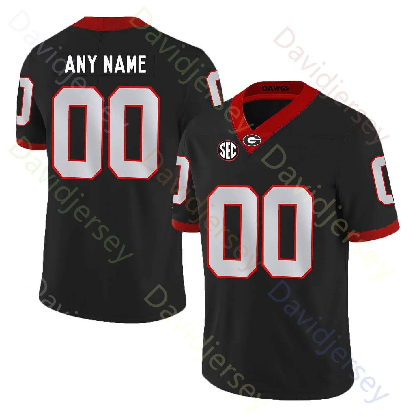 Georgia Bulldog Football Jersey College Gunner Stockton Zachariah Branch Kaiden  - SitterJersey.com