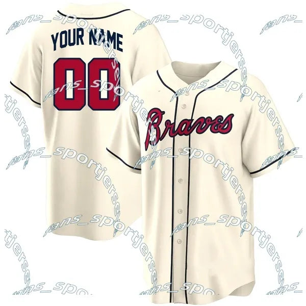 AtlantaBraves USA 250 Fourth of July Stadium Jersey Ronald Acuna Jr. Austin Rile - SitterJersey.com