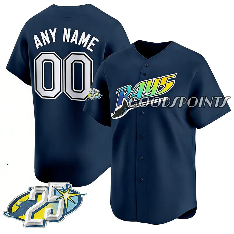 Tampa BayS rays jersey Yandy Diaz Junior Caminero Cedric Mullins Lux Ryan Pepiot - SitterJersey.com