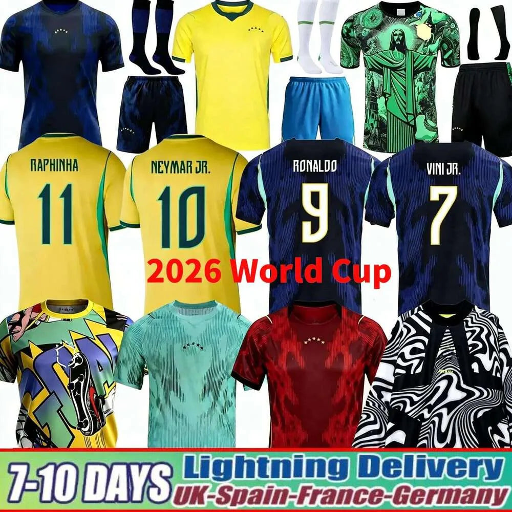 Brazil Jersey 2026 World Cup ENDRICK CASEMIRO Soccer Jerseys RICHARLISON Camiset - SitterJersey.com