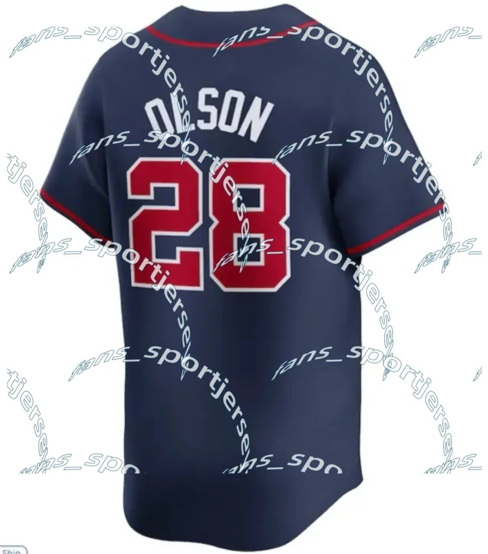 AtlantaBraves USA 250 Fourth of July Stadium Jersey Ronald Acuna Jr. Austin Rile - SitterJersey.com