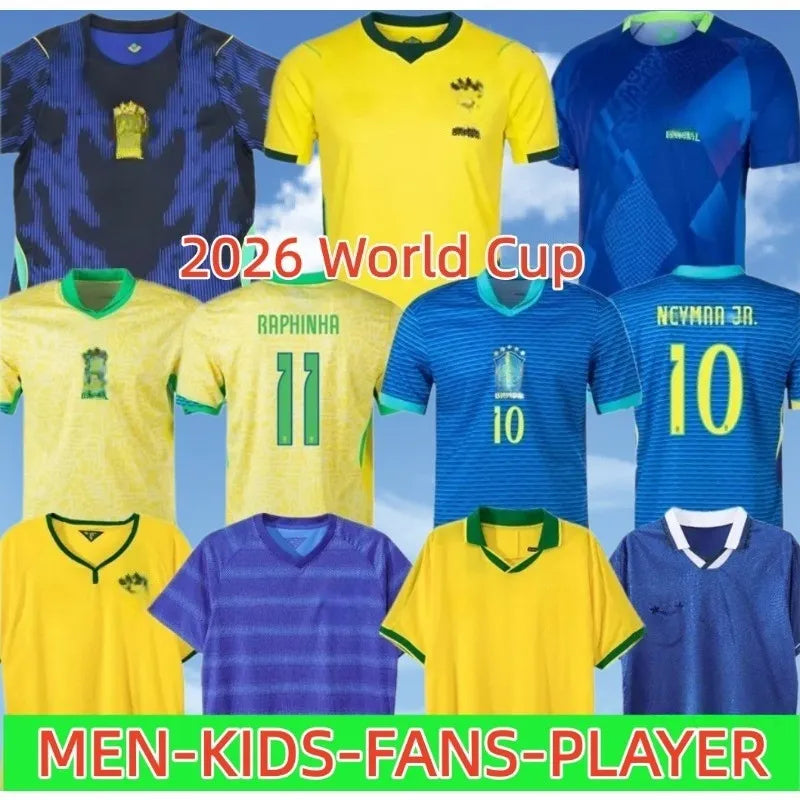2026 Brazil World up jerseys MARCELO PAQUETA RAPHINHA NEYMAR JR COUTINHO FIRMINO - SitterJersey.com
