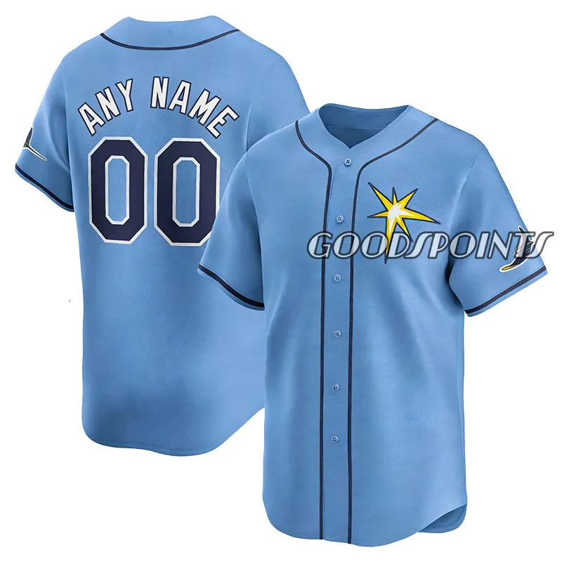 Tampa BayS rays jersey Yandy Diaz Junior Caminero Cedric Mullins Lux Ryan Pepiot - SitterJersey.com