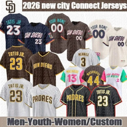 San Diegos Padres Jersey 23 Fernando Tatis Jr 2026 City Connect Nick Castellanos - SitterJersey.com